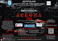 AGRONA 2K20 Mechanical Engineering Symposium Poster